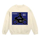 アメリカンベース のバイクレース　66 Crew Neck Sweatshirt