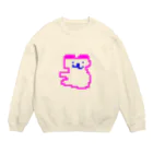 くまくま。ショップのドット絵　くまくま。 Crew Neck Sweatshirt