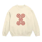 zawaの赤ウーピン（黄） Crew Neck Sweatshirt