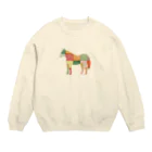 umaumaのpattern horse A Crew Neck Sweatshirt