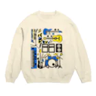 おはる屋さんの音楽大好きバンドマン Crew Neck Sweatshirt