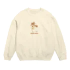 kiki25のグルメなリス(ハンコ風) Crew Neck Sweatshirt