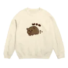 うちゅうじんのおみせのウォンバット！！ころころしかくうんちつき Crew Neck Sweatshirt