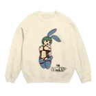 Necro pop（ねくろぽっぷ）の逆バニー　まみちゃん Crew Neck Sweatshirt