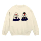 Lily bird（リリーバード）の正座の弓道部んちょたち① Crew Neck Sweatshirt