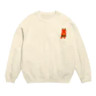 Lily bird（リリーバード）の可愛い赤鬼ちゃん② Crew Neck Sweatshirt