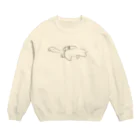 Owl and Potato Creationのエラスモサウルス 子供 ジュラシックランチ Crew Neck Sweatshirt