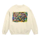 mikoのはみ出しモンスター Crew Neck Sweatshirt