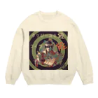 SASALILI 刺燐々の能音楽-能人生(Wabi) Crew Neck Sweatshirt