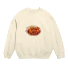 メシテロタイプ（飯テロTシャツブランド）のエビチリ（虾辣椒） Crew Neck Sweatshirt