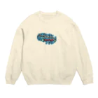 沖縄大好きシーサーちゃんのamakai kumakai〜あまかい👣くまかい Crew Neck Sweatshirt