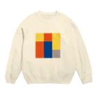 3×3 のドット絵の牛丼と味噌汁 - 3×3 のドット絵 Crew Neck Sweatshirt