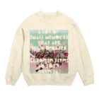 hugging love ＋《ハギング ラブ プラス》のハーフハーフ Crew Neck Sweatshirt