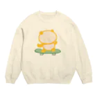 ぱんだ丸ショップのスケボーパンダ Crew Neck Sweatshirt