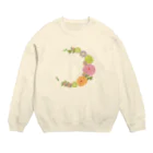 LuLaLysのCrescent Bouquet Crew Neck Sweatshirt