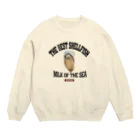 メシテロタイプ（飯テロTシャツブランド）の牡蠣（ビンテージ風） Crew Neck Sweatshirt