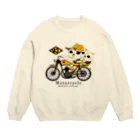 ねこぢるショップのモーターサイクル(スウェット) Crew Neck Sweatshirt