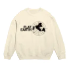 Mappila SHOPのフラットアースMAPグッズ01 Crew Neck Sweatshirt