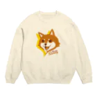 kocoon（コクーン）の陽気な笑顔の柴犬 Crew Neck Sweatshirt