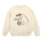 バイオマスの3Dメガネカイマン Crew Neck Sweatshirt