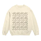 きょうもぜったいがんばらない。のめっちゃいいこと起こりそうウサギ。 Crew Neck Sweatshirt