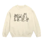 親戚一同ショップのマジオチくんとお友達 Crew Neck Sweatshirt