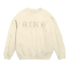 AINAのAINA Silver Crew Neck Sweatshirt