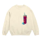 わらしゃんどのアイスコーヒー Crew Neck Sweatshirt