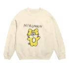 ながまるくんのにくまんくん Crew Neck Sweatshirt