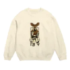 すとろべりーガムFactoryの物思いにふけるオカピ氏 Crew Neck Sweatshirt