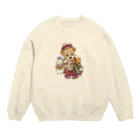 猫のきぬくんのお店のハニーちゃん　クリスマスツアー Crew Neck Sweatshirt