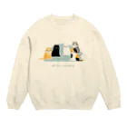 SU-KUの人間て。 Crew Neck Sweatshirt