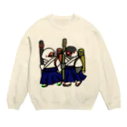 Lily bird（リリーバード）の部活帰りの弓道部んちょ① Crew Neck Sweatshirt