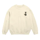 のあとバロン🐾のミニチュアシュナウザー  ブラック Crew Neck Sweatshirt