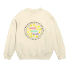 おぼこ屋のhappy merry lovely Crew Neck Sweatshirt