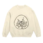 Satoshi OTAのだれも置いてかない（黒） Crew Neck Sweatshirt