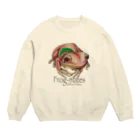 引田玲雄 / Reo Hikitaのカエルメイト(Frog-mates)より「モモガエル」 Crew Neck Sweatshirt