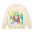 Grgr（ぐれごり）の目つきはわるめ-sukesu case Crew Neck Sweatshirt