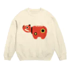 gangの赤べこ Crew Neck Sweatshirt