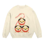 gangの疳の虫封じ犬 Crew Neck Sweatshirt