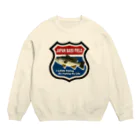 takaki1982のJapan Bass Field バス釣り大好き ロードサイン風 Crew Neck Sweatshirt