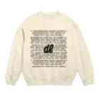 クセスゴエッセイの㎗デシリットル黒字 Crew Neck Sweatshirt