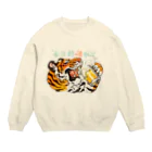 タタナ幻獣館の毎日飲酒獣 Crew Neck Sweatshirt