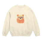 さとうさしみ。のメガネっクマ① Crew Neck Sweatshirt