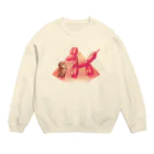 餅専門店の鑑賞 Crew Neck Sweatshirt