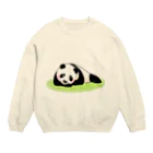 Atelier-Queueのゆるパンダ（寂しいなぁ） Crew Neck Sweatshirt