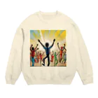 suingoのダイナミック万歳 Crew Neck Sweatshirt