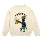 ムエックネのゾンビール Crew Neck Sweatshirt