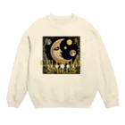 Mellow-Skyの「Celestial Smiles（天空の微笑み）」 Crew Neck Sweatshirt