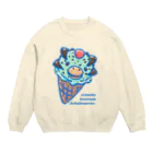 segasworksの恐竜アイスクリーム〜ザクザクアンキロサウルス〜 Crew Neck Sweatshirt